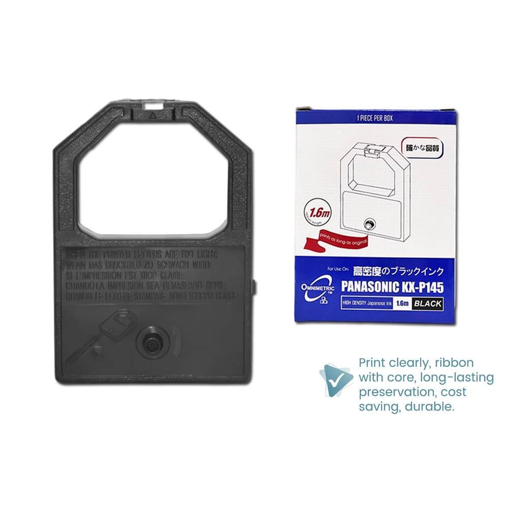 OMNIMETRIC PANASONIC KX-P145 HIGH DENSITY INK 1.6M RIBBON LENGTH COMPATIBLE KX-P1121/P1123/P1124/P2023