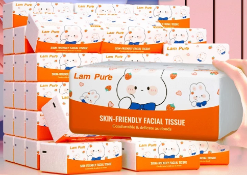 LamPure Tissue Paper Facial Tissue Face Tissue Air Cushion Tissue Cute Tissue (20pack/carton)