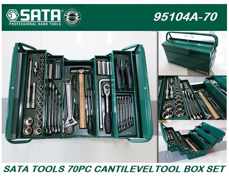 Others *SATA TOOLS 70 PC CANTILEVER TOOL BOX SET 95104A-70