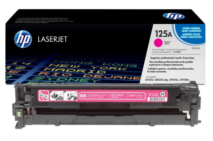 HP 125A / CB543A Magenta OEM LaserJet Toner Cartridge