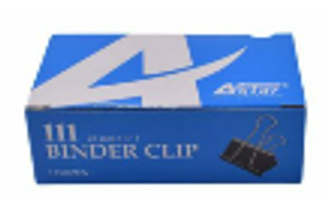 Astar Black Binder Clips 25MM - Box Of 12