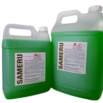 Pencuci Lantai dgn Bau Serai Wangi campuran Limau Nipis 5 liter ( 1liter pati dalam botol 5 liter)