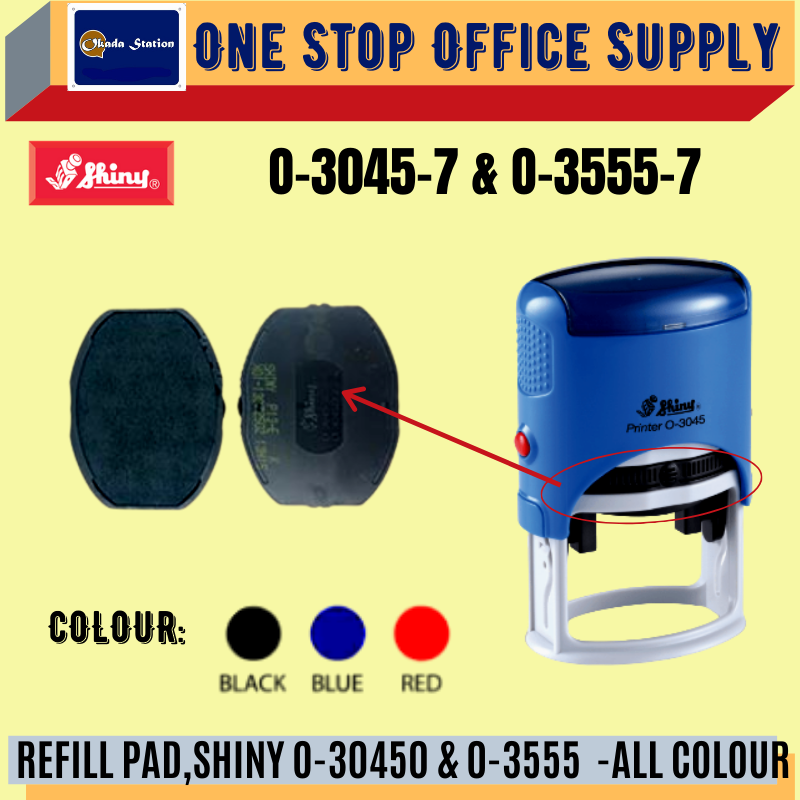 REFILL PAD,SHINY O-3045 & O-3555 -ALL COLOUR /Shiny /Shiny Refill Pad /Ink Pad Refill /Stamp Pad Refill /Shiny Ink Pad