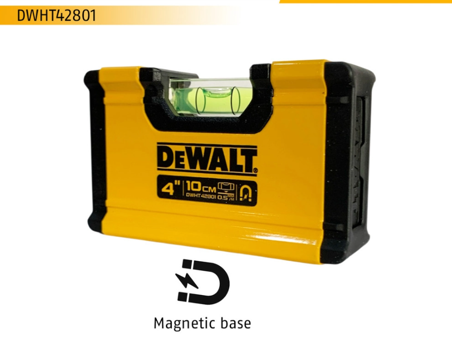 DWHT42801 DEWALT DWHT42801 100MM ( 4" ) MAGNETIC POCKET LEVEL