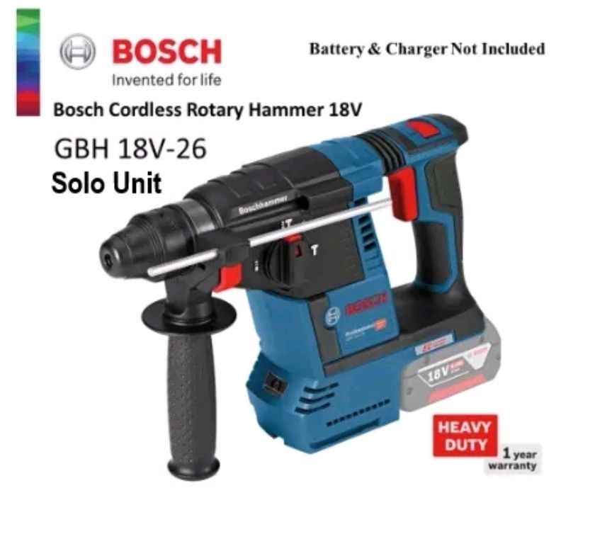 Bosch GBH 18V-26 Cordless Rotary Hammer (solo)