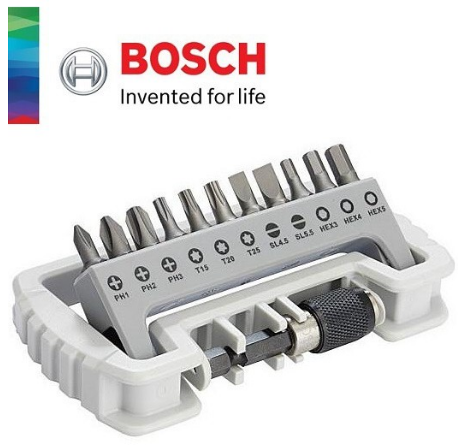 Bosch 11+1pcs 1/4'' Screwdriver Bit Set