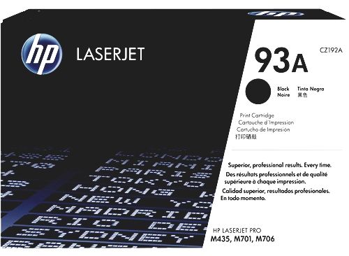 HP 93A LASER JET BLACK TONER