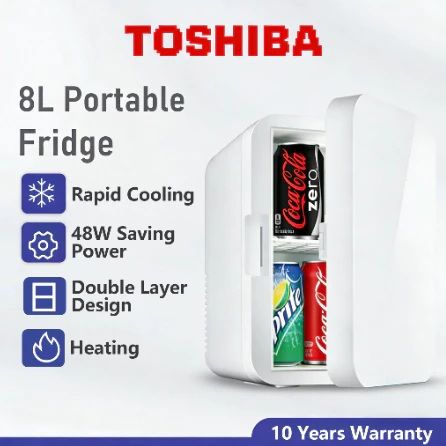 Toshiba Compact Mini Bar Fridge 8L