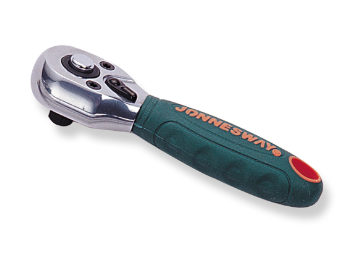 JONNESWAY 3/8" DR. ANTI SLIP GRIP STUBBY RATCHET HANDLE-36 TEETH