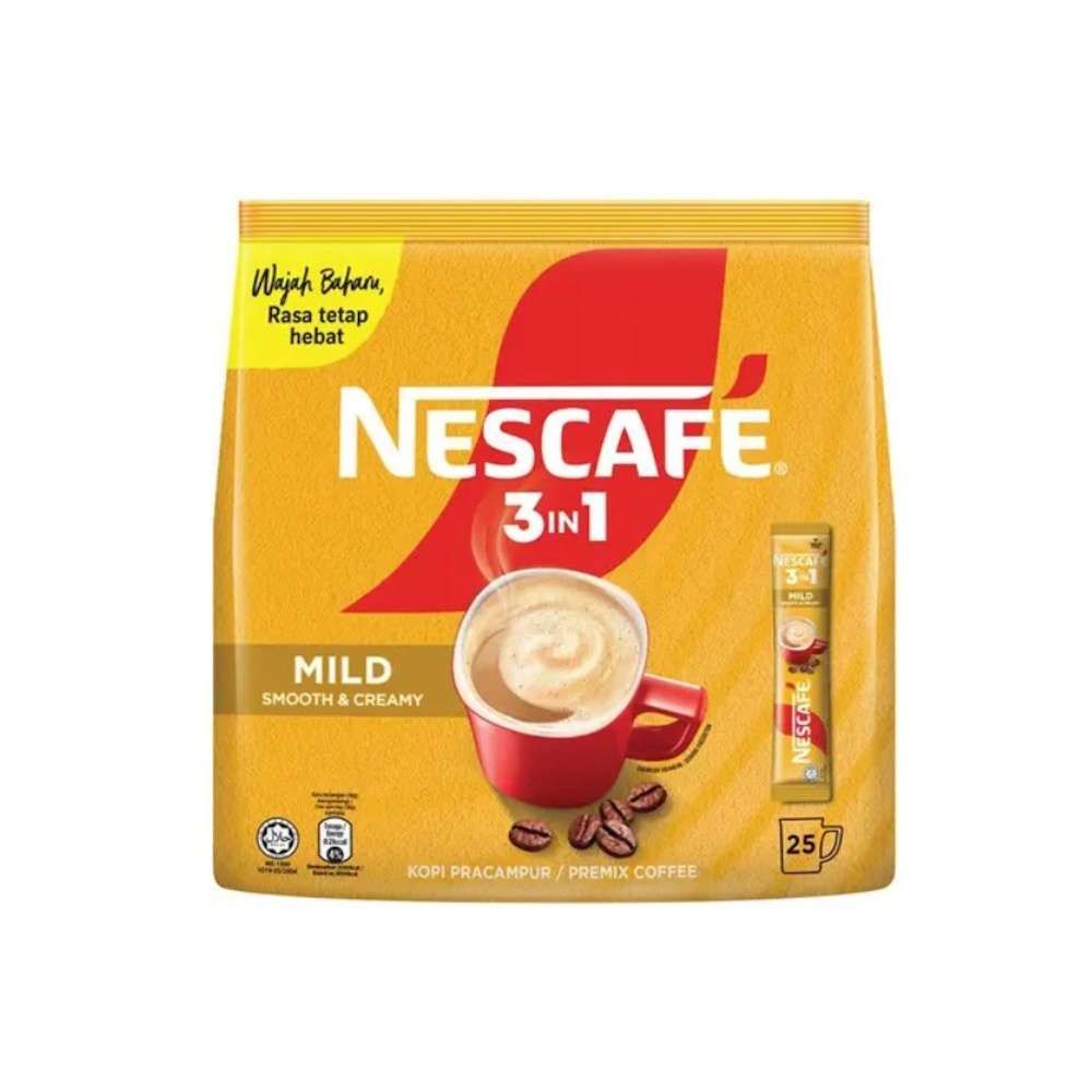 NESTLE NESCAFE BLEND & BREW MILD 3 IN 1 INSTANT COFFEE 18G X 25