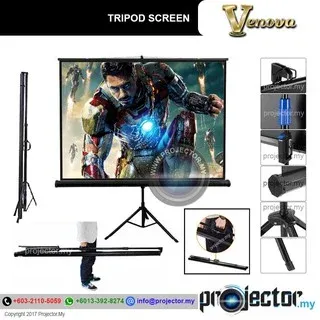 VENOVA/MEKI 70" x 70" (6鈥�x 6鈥� TRIPOD LCD PROJECTOR SCREEN