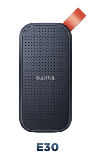 SanDisk Extreme Portable USB 3.2 Gen 2 SSD (2TB) E30
