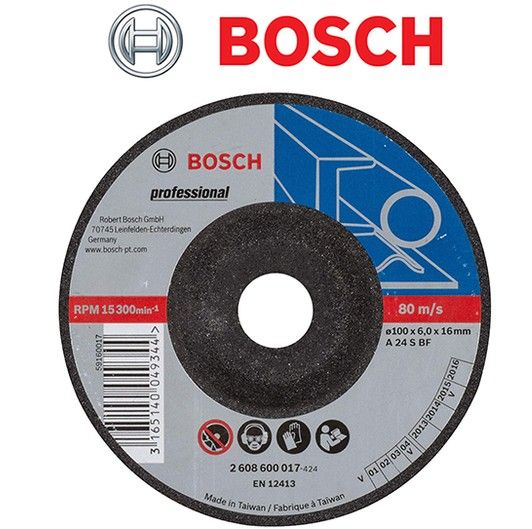 *BOSCH 4" X 6.0MM GRINDING DISC (25pcs/box)