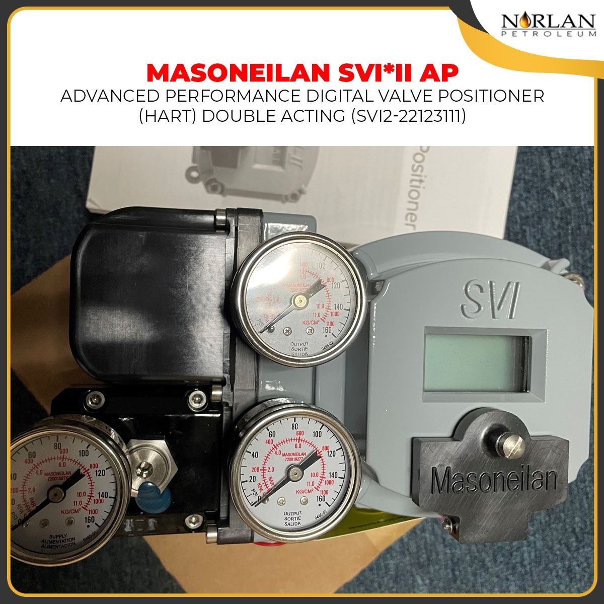 Masoneilan *Masoneilan SVI* II AP Advanced Performance Digital Valve Positioner (HART) Double Acting (SVI2-22123111)