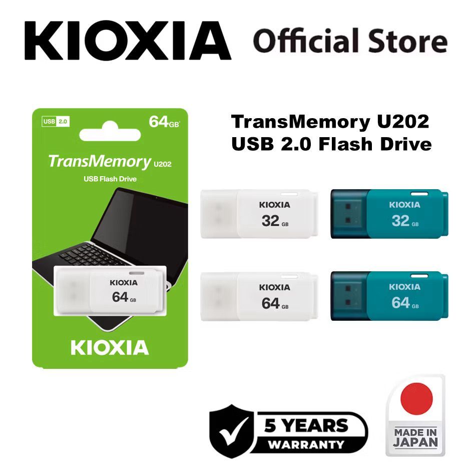 Kioxia U202 USB2.0 Flash Drive 32GB