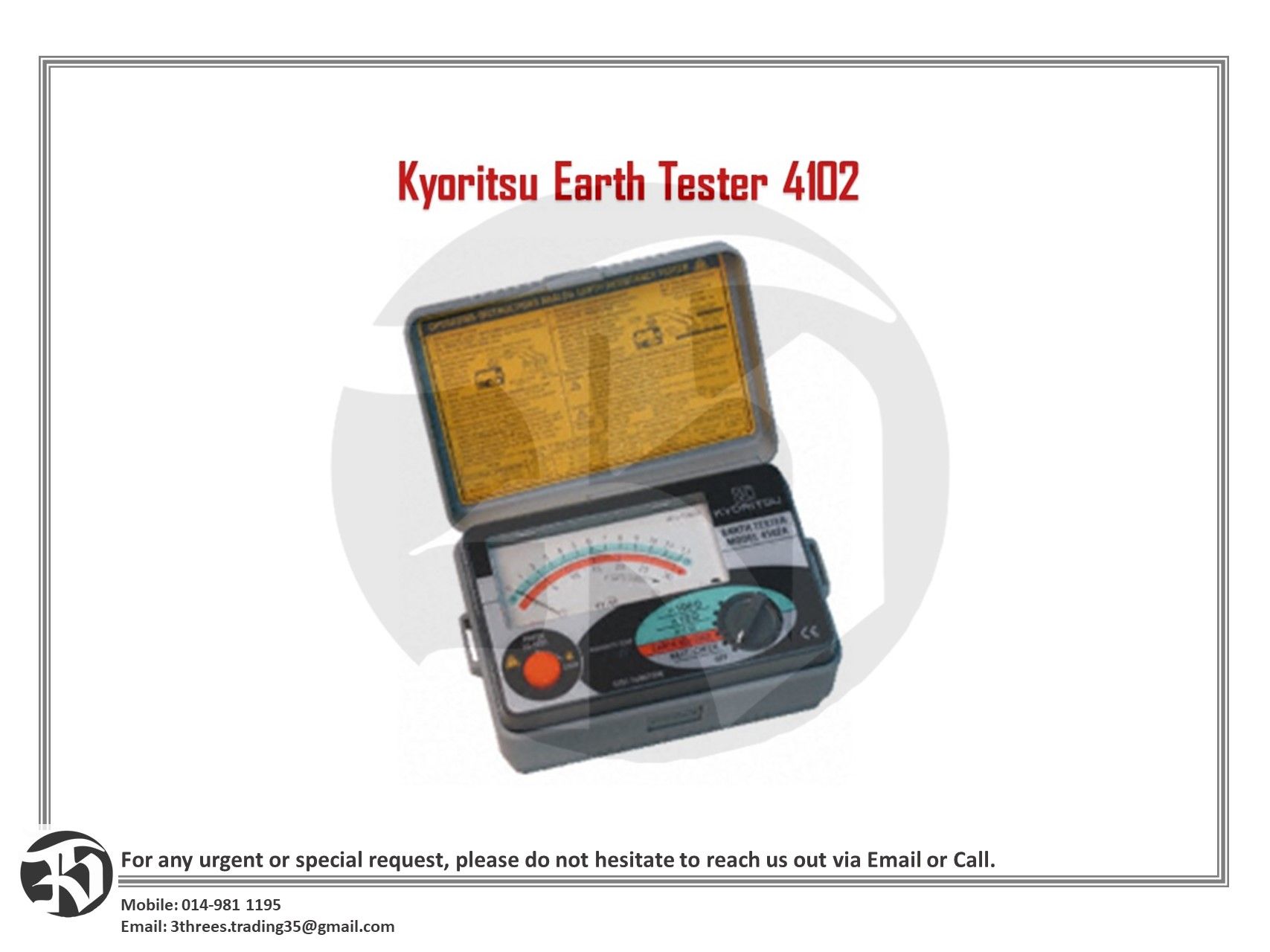 Kyoritsu Earth Tester 4102