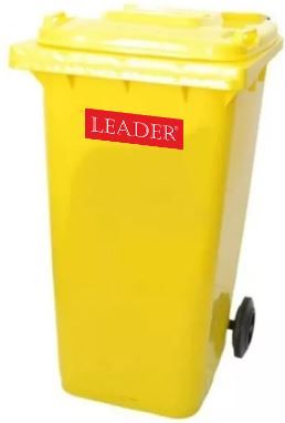 LEADER *240L LEADER Portable Wheelie Bin (Colour : YELLOW)