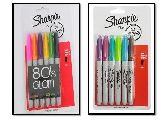 SHARPIE FINE THE ORIGINAL PERMANENT MARKER - 12 COLOURS