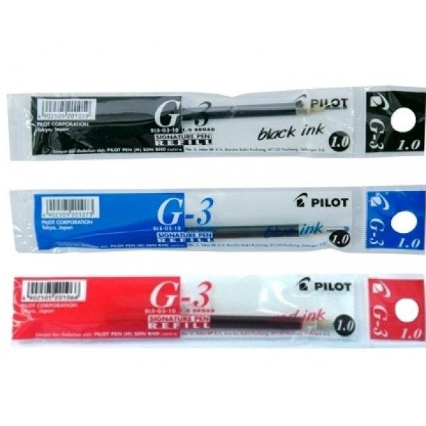 Pilot G3 Gel Pen Refill - red/blue/black