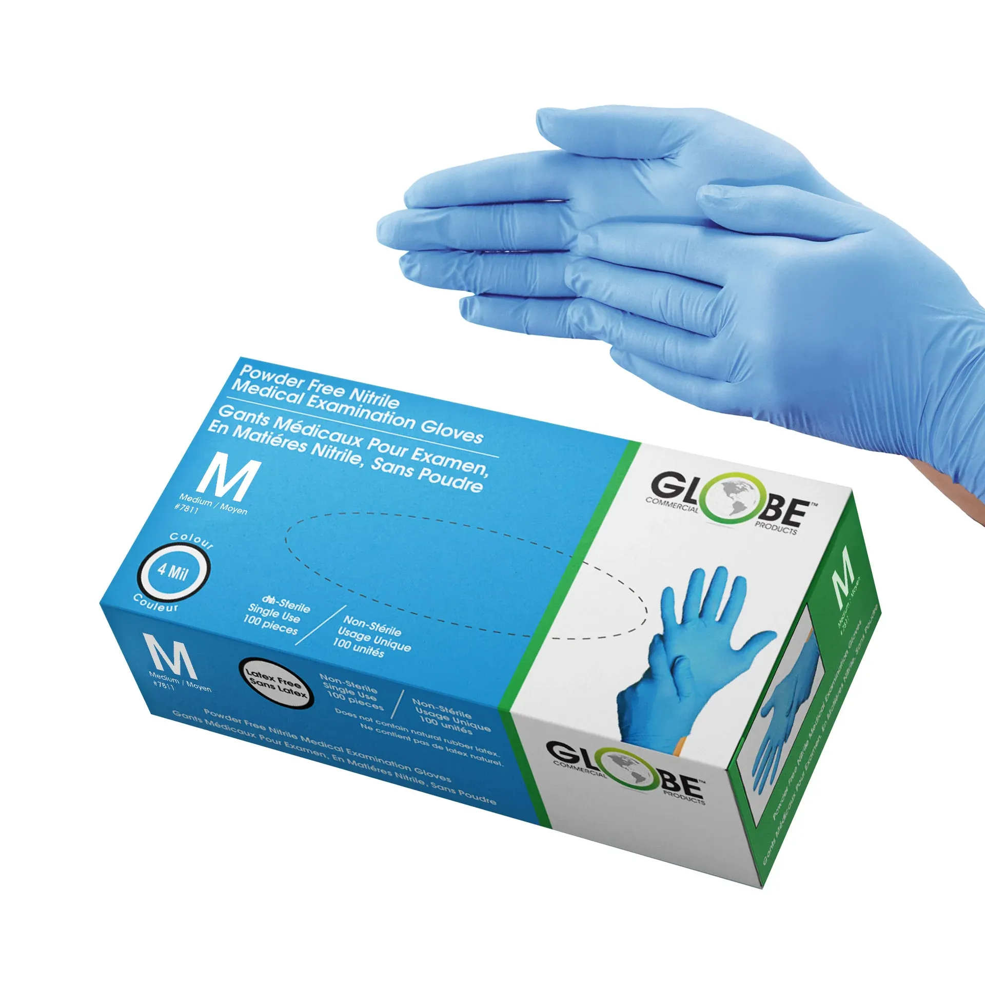 JR Medic/E-Care PPE13 Nitrile Powder Free Glove Box -100pcs