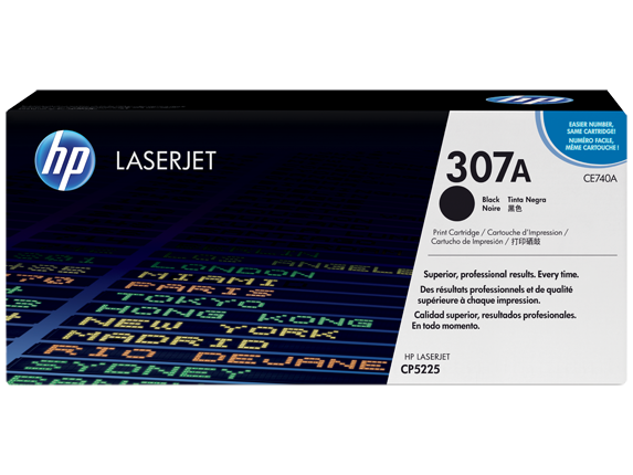 HP 307A Black LaserJet Toner Cartridge (CE740A)