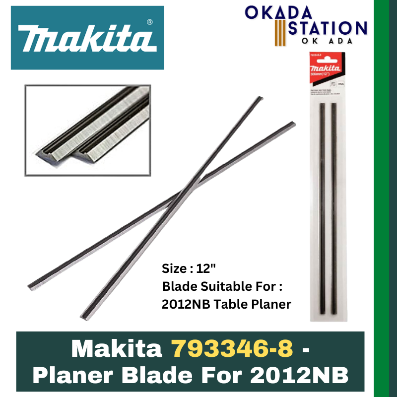 Makita 793346-8 - Planer Blade for 2012NB / Blade / Planer Blade Refill / Refill Blade