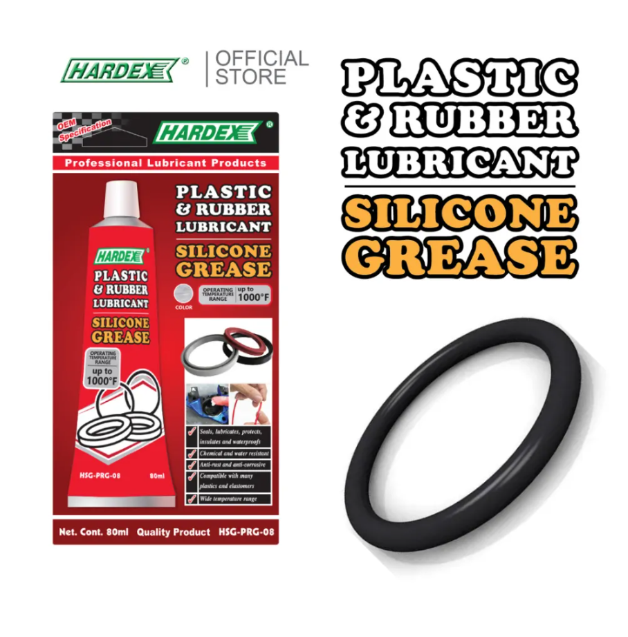 HARDEX PLASTIC & RUBBER LUBRICANT SILICONE GREASE (80ML) ( HSG-PRG-08 )