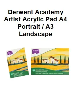 Genuine Malaysia Derwent Academy Product - Derwent Academy Artist Acrylic Pad A3 Landscape R31210F