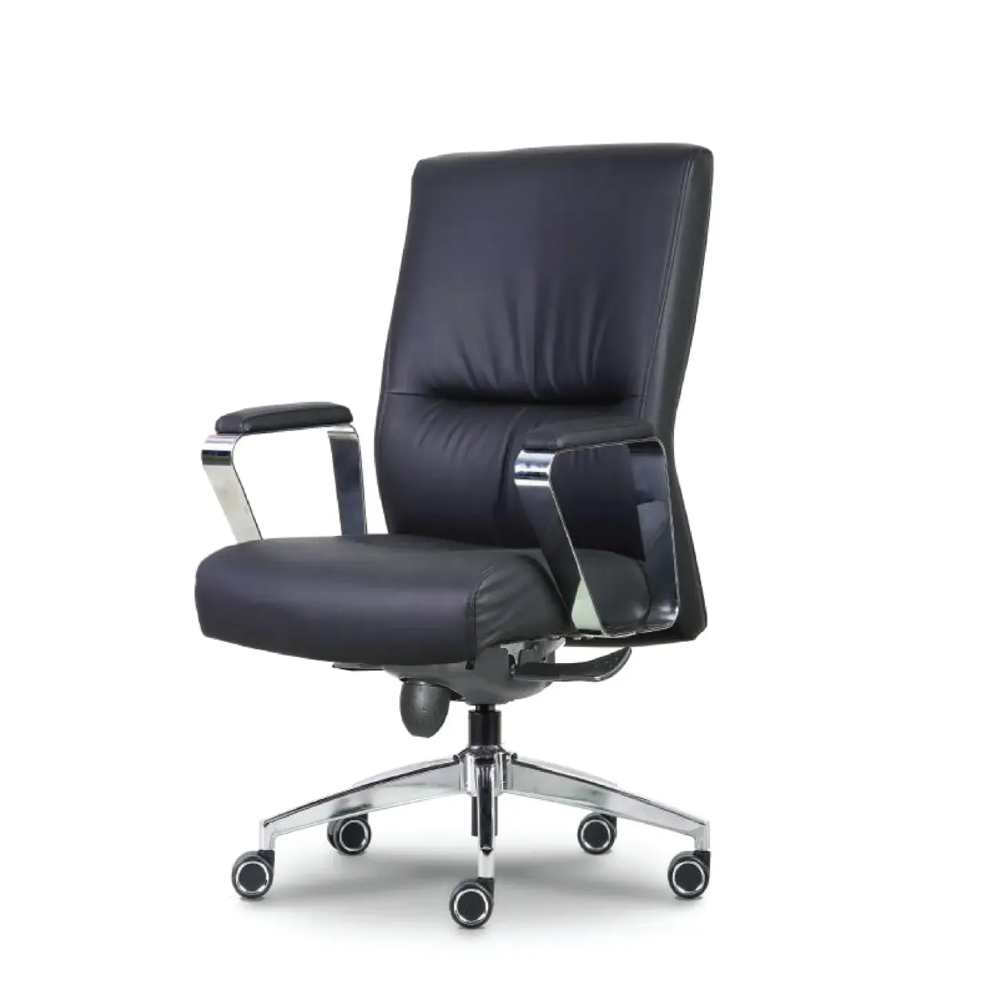Wess Boss Mid Back Chair - Half Leather