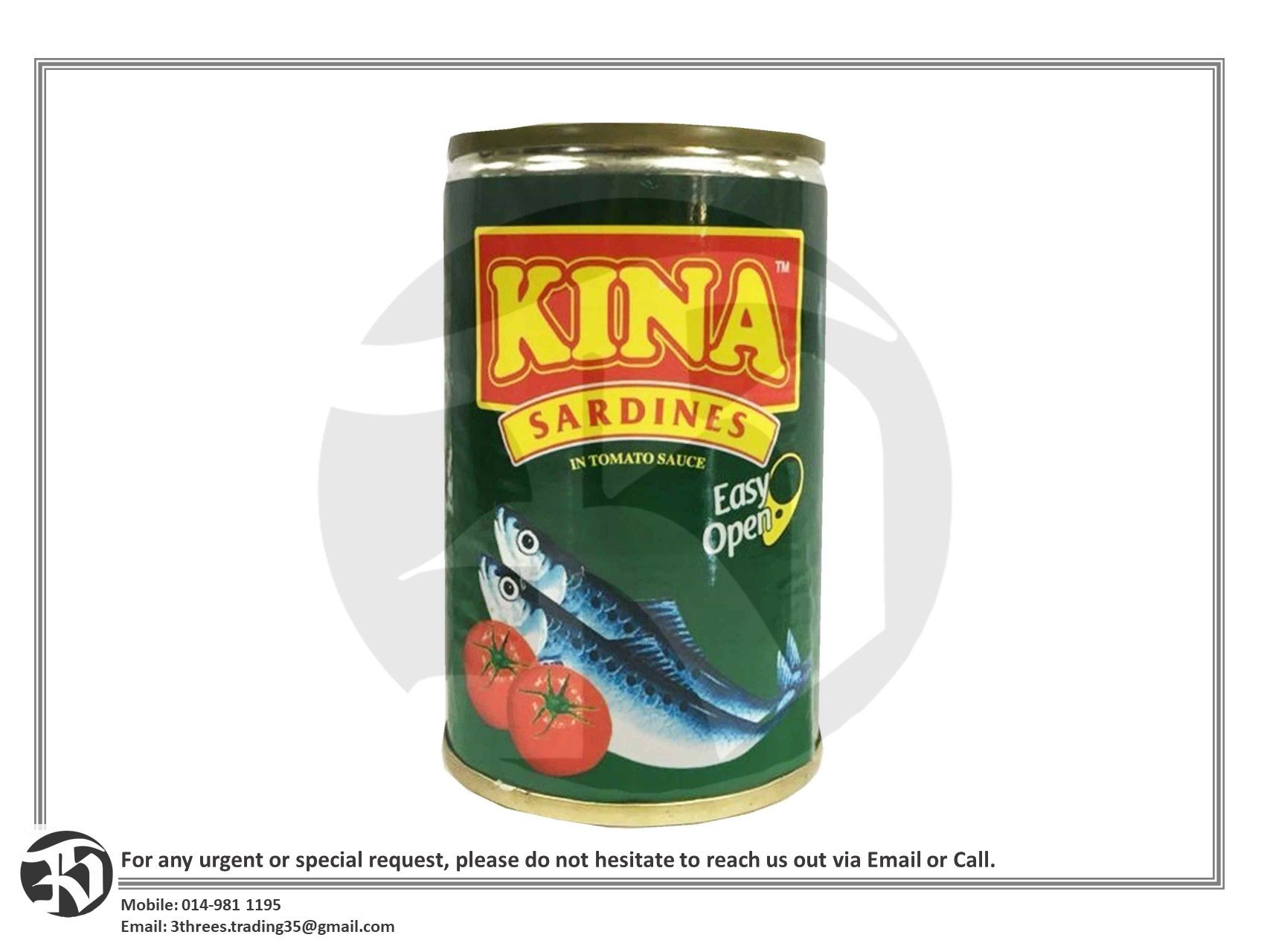 KINA SARDINES IN TOMATO SAUCE OMEGA 425G