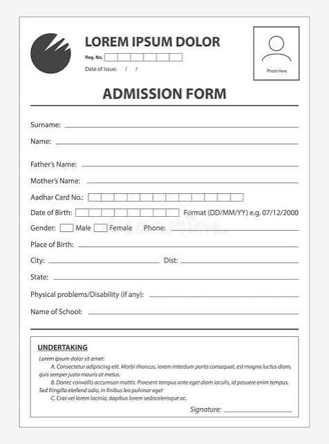 DOC ADMISSION FORM (500X1)