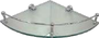 ABAGNO Corner Glass Shelf with Skirting