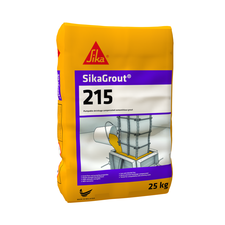 1KG SikaGrout庐-215 - PUMPABLE SHRINKAGE COMPENSATED CEMENTITIOUS GROUT