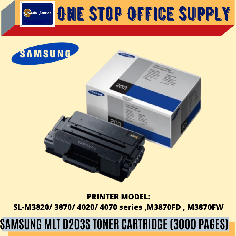 SAMSUNG MLT D203S TONER CARTRIDGE-(3000 PAGES) /Samsung /Toner Cartridge /High Capacity Toner /D203S