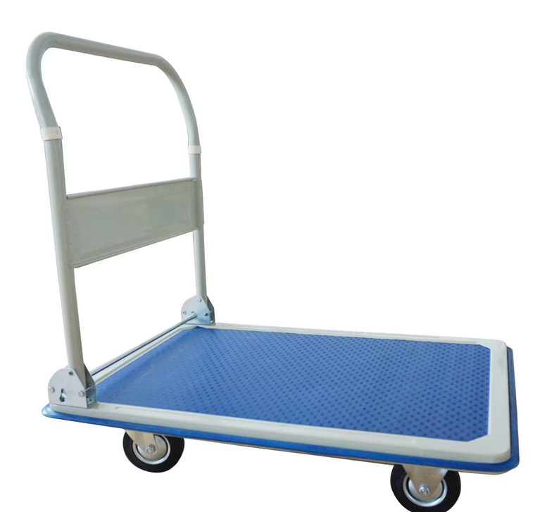 TROLLEY 150KGS / HAND TROLLEY WITH PVC PLATFORM / HAND TRUCK / TROLI
