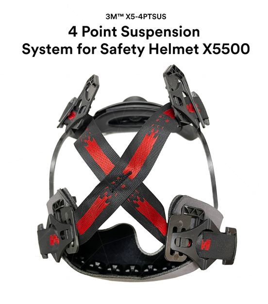 3M X5-4PTSUS SecureFit™ Safety Helmet Replacement 4 Point Suspension System for Safety Helmet X5500/ X5500/ SH_ PSD_