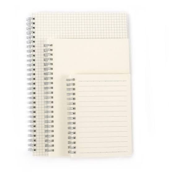 B5 A5 A6 Cover Notebook (Blank / Grid / Line) 160 Pages