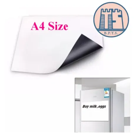 A4 Flexible Magnetic Whiteboard Fridge Soft Magnets Dry Wipe White Board Writing Record Board