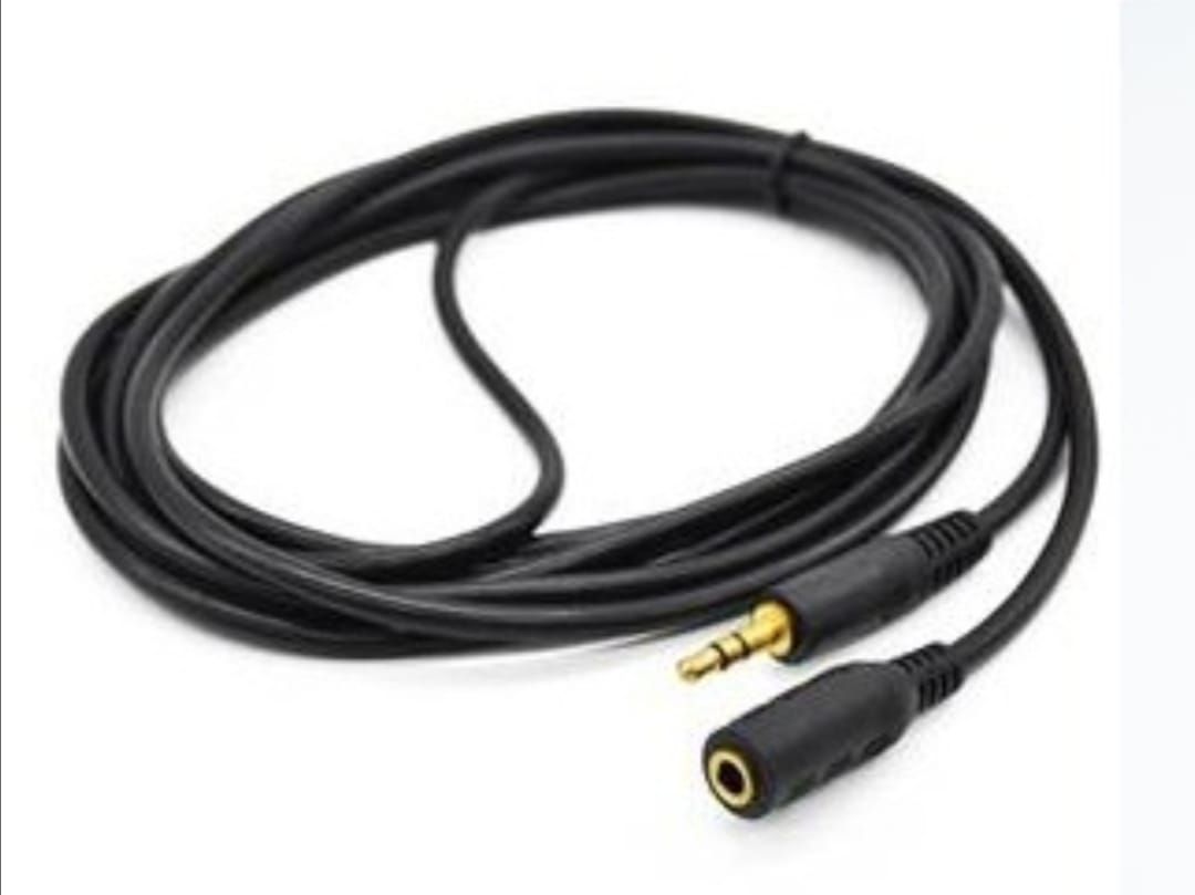 5m Female To Male Cable Stereo To Stereo Cable Black Audio Stereo Cable