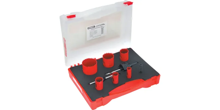 ELECTRICIANS HOLESAW KIT INPLASTIC CASE