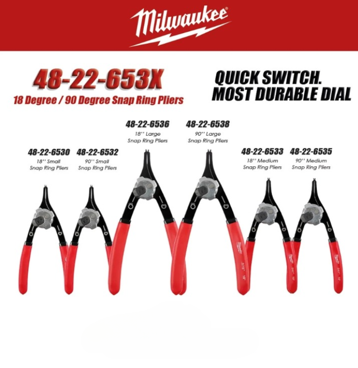 MILWAUKEE SNAP RING PLIERS