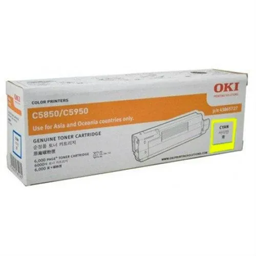 Genuine Malaysia OKI Warranty - OKI C5850/5950/MC560 YELLOW TONER 6K