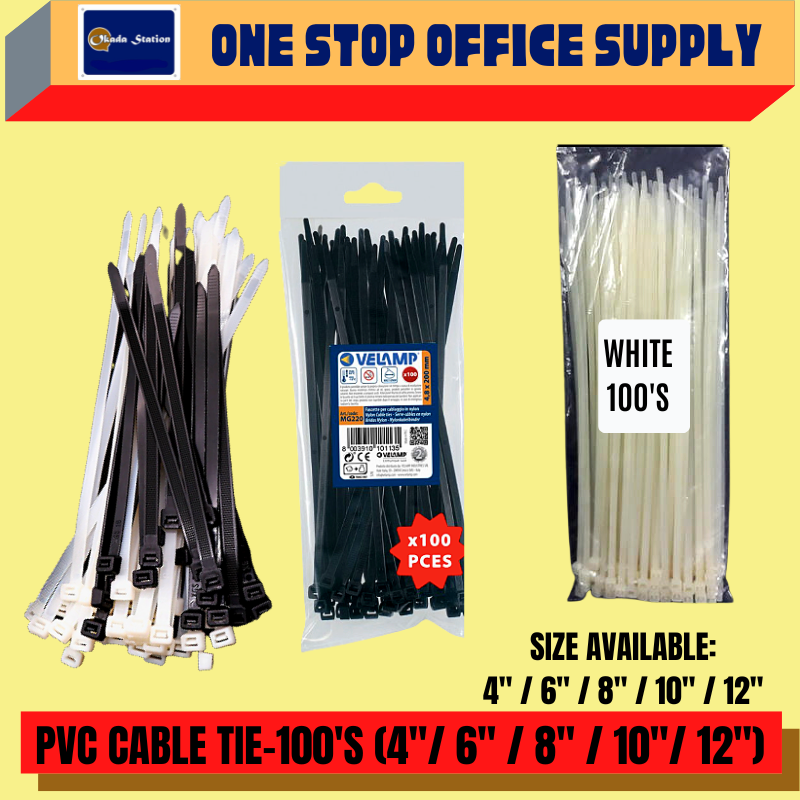 PVC Cable Tie white 8" 100 pieces /Cable Tie /PVC Cable Tie /White Colour Cable Tie /8" Cable Tie