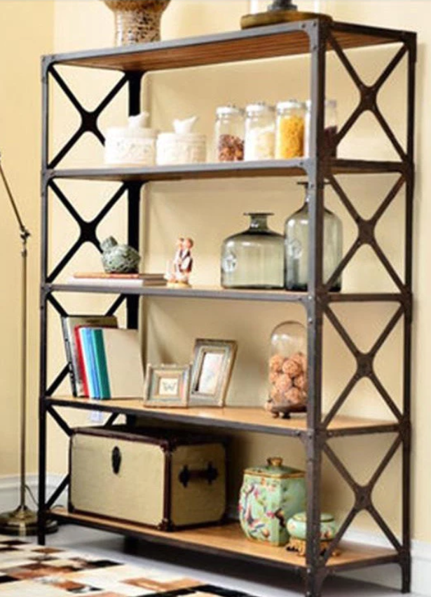 5 Layers Bookshelf rack storage partition solid wood