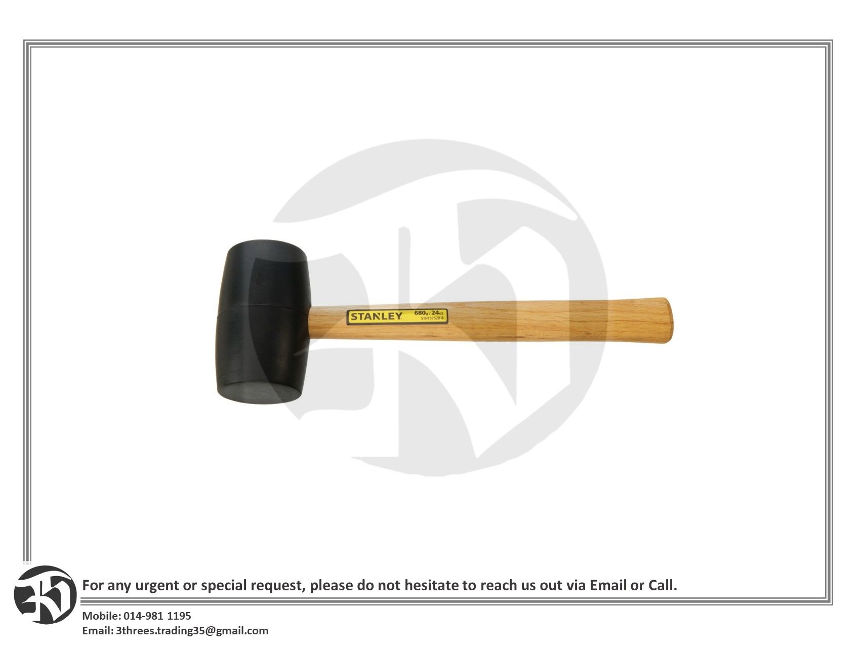 STANLEY Rubber Mallet 16oz / 24oz