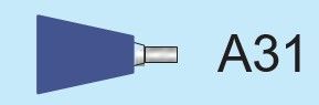 Temo 35*25*6mm Type A31 Vitrified CBN Mounted Point for Stainless Steel - 10pcs/pk