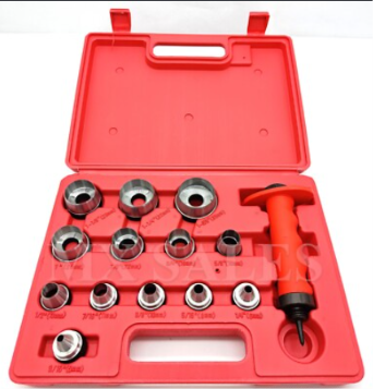 Heavy Duty Hollow Punch Kit Tool Set Gasket Leather Rubber Puncher
