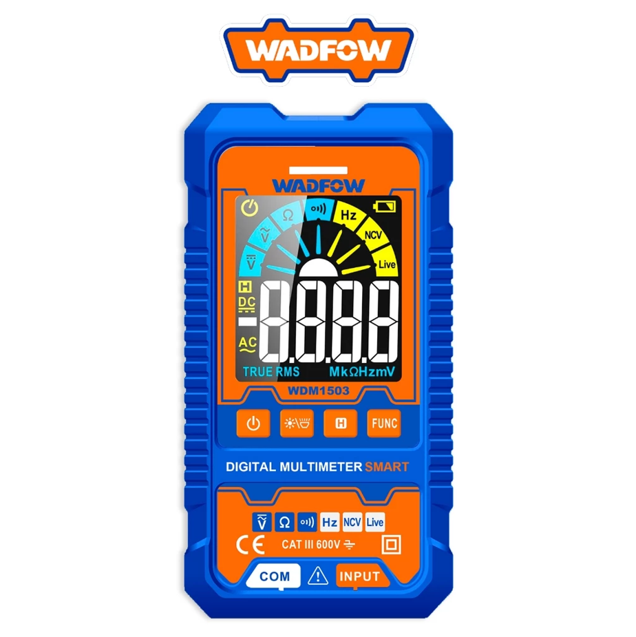 WADFOW DIGITAL MULTIMETER 4V/40V/400V/600V, AC/DC TRUE RMS4000 COUNTS DISPLAY (WDM1503)