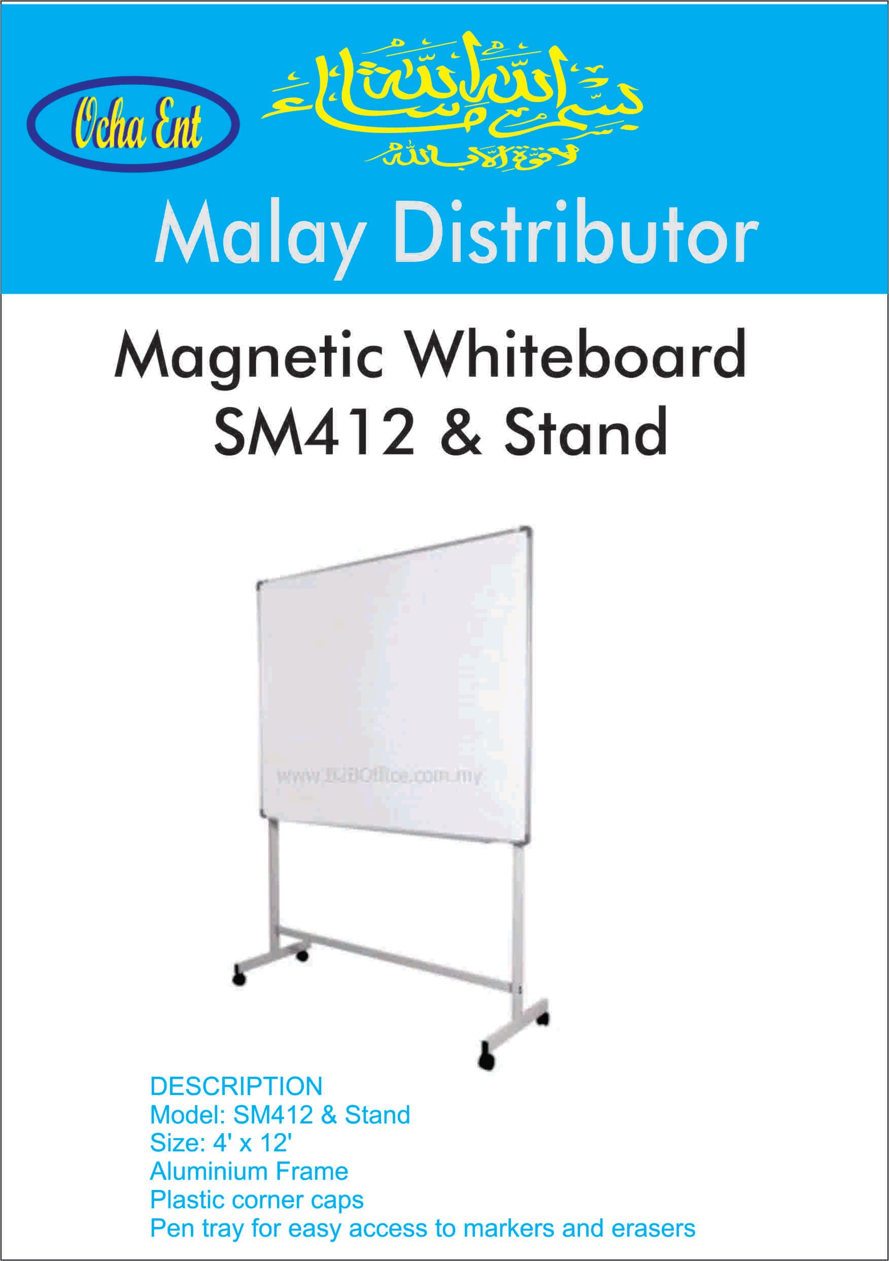 Magnetic Whiteboard; SM412 & Stand