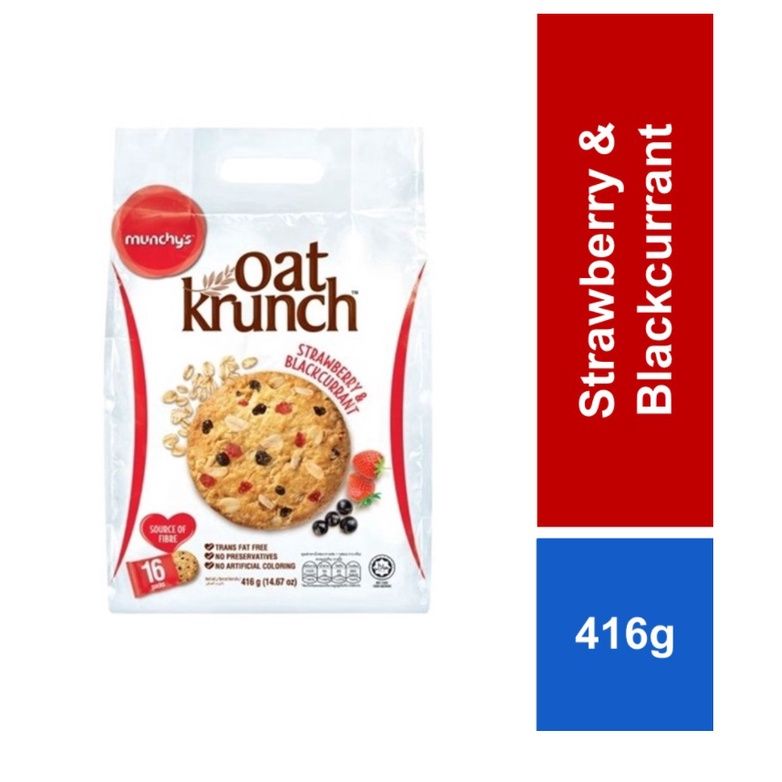 Munchy’s Oat Krunch Strawberry & Blackcurrant 416g x 16s
